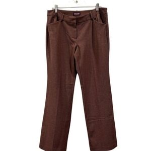 ❗️🤎❗️Roz & Ali Brown Wide Leg Pants✨️EUC✨️Sz 10R🤎❗️